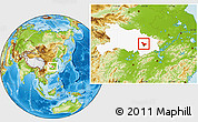 Physical Location Map of Wuhan Shiqu, highlighted parent region