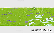 Physical Panoramic Map of Wuhan Shiqu