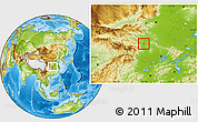 Physical Location Map of Xiangfan Shi