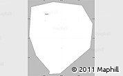 Gray Simple Map of Xiangfan Shi