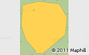 Savanna Style Simple Map of Xiangfan Shi, cropped outside