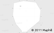 Silver Style Simple Map of Xiangfan Shi