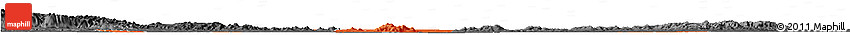 Political Horizon Map of Xiangyang, darken, desaturated