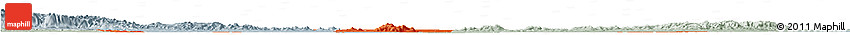 Political Horizon Map of Xiangyang, lighten, semi-desaturated