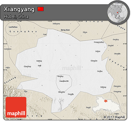 Classic Style Map of Xiangyang