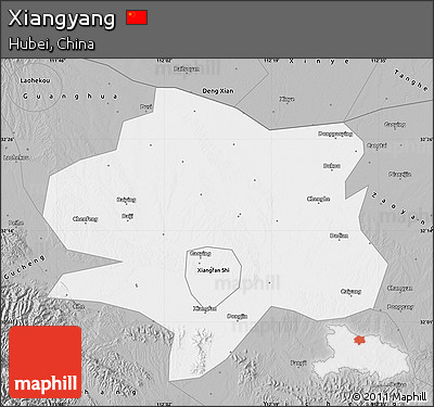 Gray Map of Xiangyang