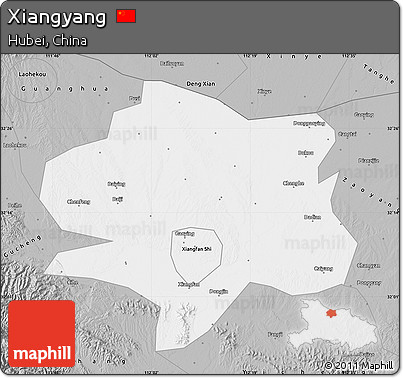 Gray Map of Xiangyang
