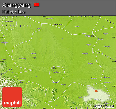 Physical Map of Xiangyang
