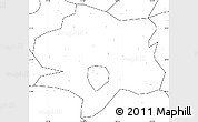 Blank Simple Map of Xiangyang, no labels