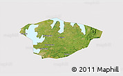 Satellite 3D Map of Xianning, cropped outside