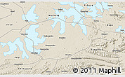Shaded Relief 3D Map of Xianning