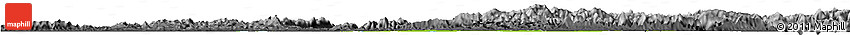 Physical Horizon Map of Xianning, darken, desaturated