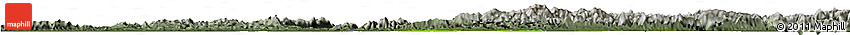 Physical Horizon Map of Xianning, darken, semi-desaturated