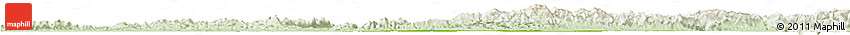 Physical Horizon Map of Xianning, lighten