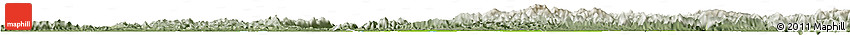 Physical Horizon Map of Xianning, semi-desaturated