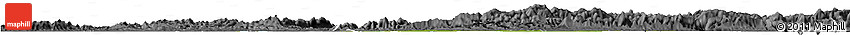 Satellite Horizon Map of Xianning, desaturated