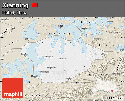 Classic Style Map of Xianning