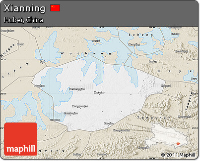 Classic Style Map of Xianning