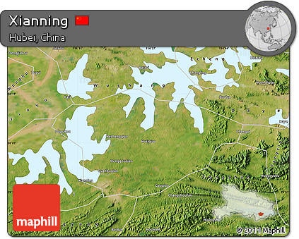 Satellite Map of Xianning