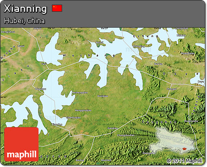 Satellite Map of Xianning
