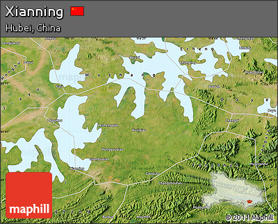 Satellite Map of Xianning