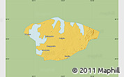 Savanna Style Map of Xianning, single color outside