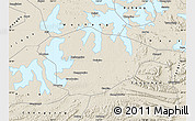 Shaded Relief Map of Xianning
