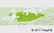 Physical Panoramic Map of Xianning, lighten