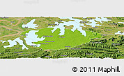 Physical Panoramic Map of Xianning, satellite outside