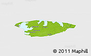 Physical Panoramic Map of Xianning, single color outside