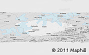 Silver Style Panoramic Map of Xianning