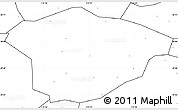 Blank Simple Map of Xianning, no labels