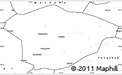 Blank Simple Map of Xianning