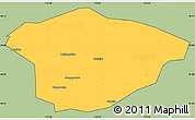 Savanna Style Simple Map of Xianning, cropped outside