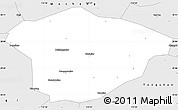 Silver Style Simple Map of Xianning