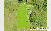 Physical 3D Map of Xiaogan, satellite outside