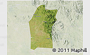 Satellite 3D Map of Xiaogan, lighten