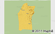 Savanna Style 3D Map of Xiaogan, single color outside