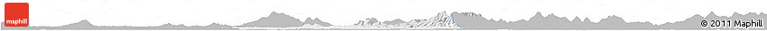 Gray Horizon Map of Xiaogan, single color outside