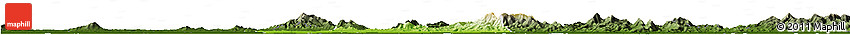 Physical Horizon Map of Xiaogan, darken