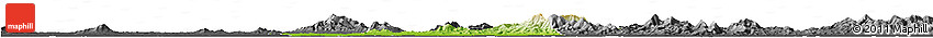 Physical Horizon Map of Xiaogan, darken, desaturated