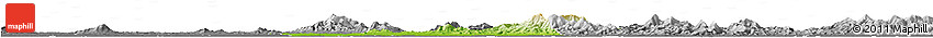 Physical Horizon Map of Xiaogan, desaturated