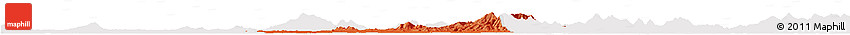 Political Horizon Map of Xiaogan, cropped outside