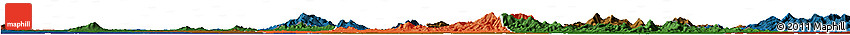 Political Horizon Map of Xiaogan, darken