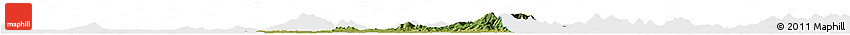 Satellite Horizon Map of Xiaogan, single color outside
