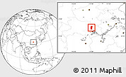 Blank Location Map of Xiaogan
