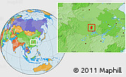 Political Location Map of Xiaogan