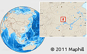 Shaded Relief Location Map of Xiaogan