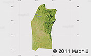 Satellite Map of Xiaogan, cropped outside