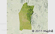 Satellite Map of Xiaogan, lighten